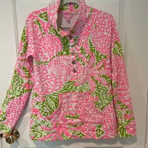 Lilly Pulitzer button up Captain popover size small